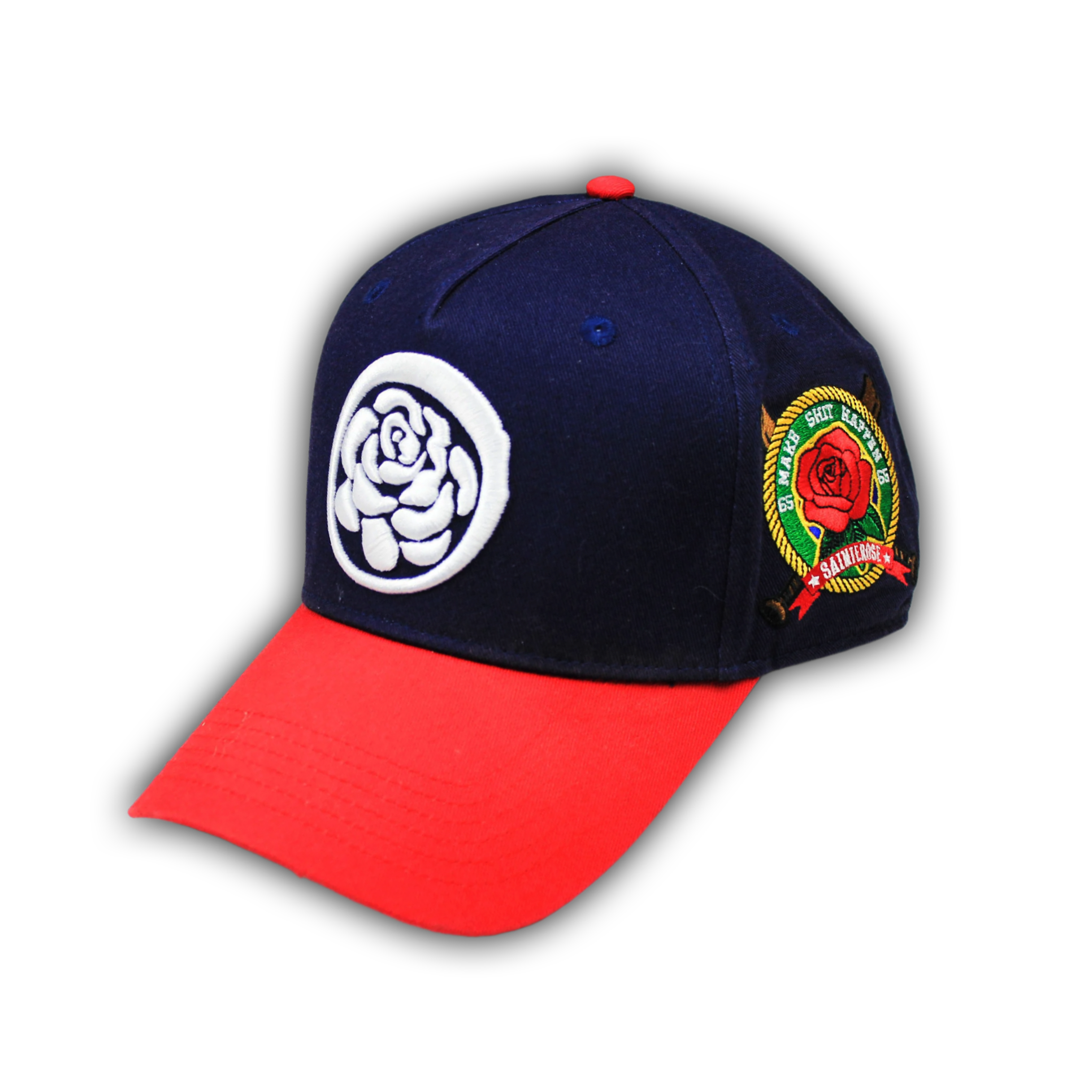 Navy & Red 'HomeRun' Logo Snapback Hat