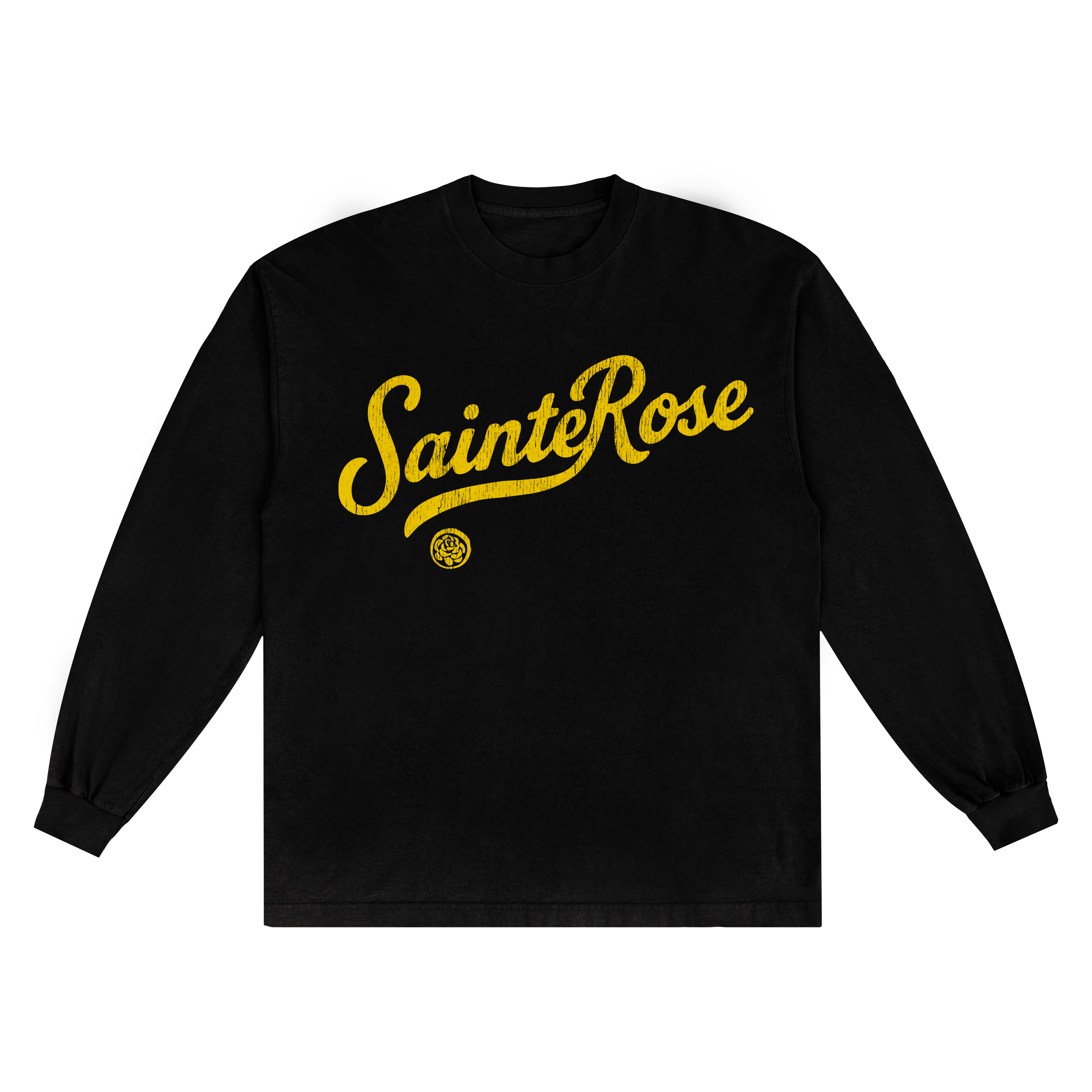 Black & Yellow 'Sainte Rose' Long Sleeve