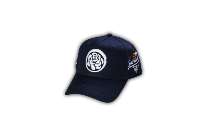 Navy 'Stamp' Logo Snapback Hat